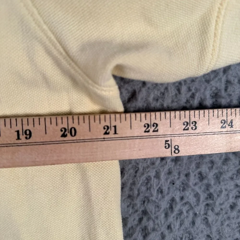 J.CREW Oarsman Polo‎ Shirt Men Large Yellow Short Sleeve Preppy Casual Flaw